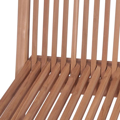 NNEVL Folding Garden Chairs 4 pcs Solid Teak Wood