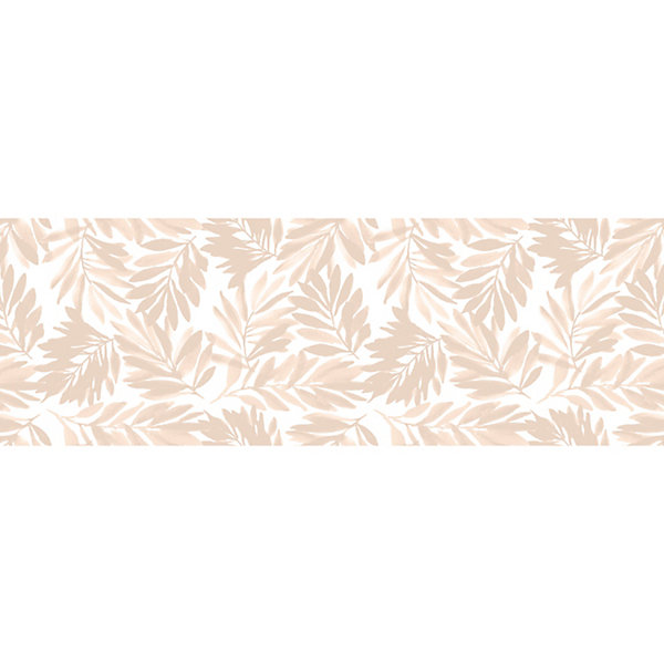 Faïence murale beige sable décor feuillage 2D mat L.90 x l.30 cm x ép.10,5 mm, Aspen