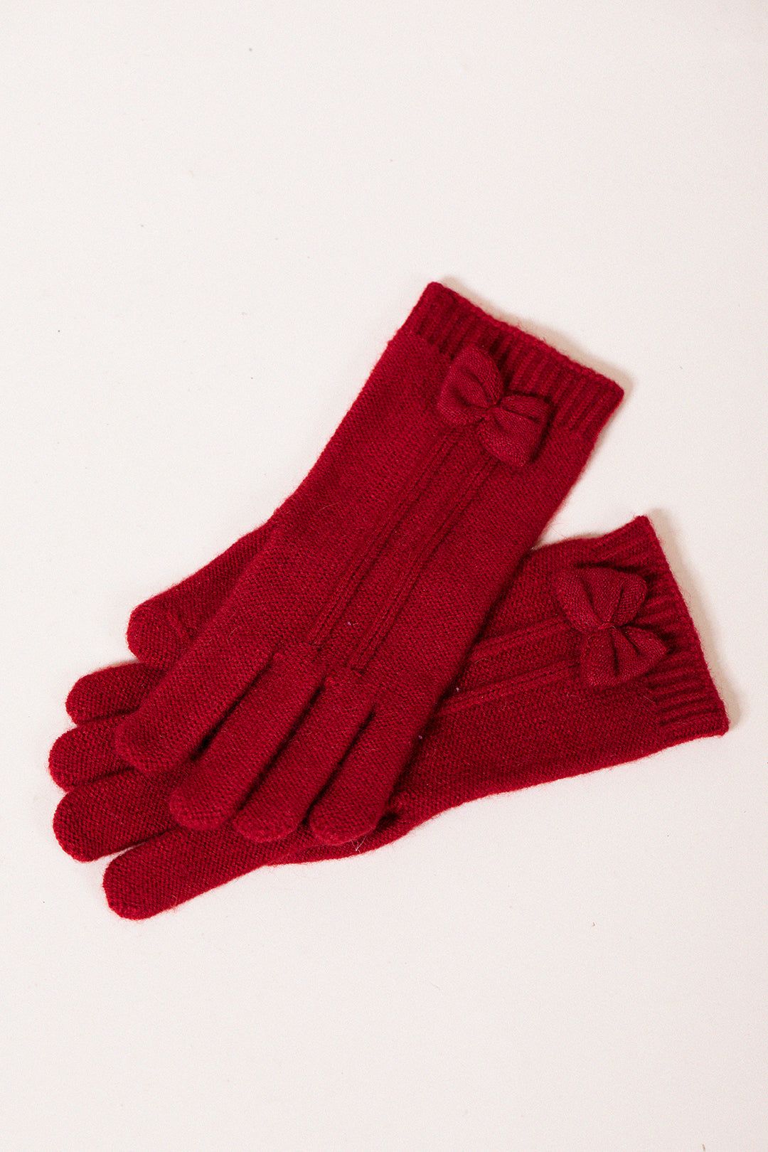 SVNX Bow Knitted Gloves