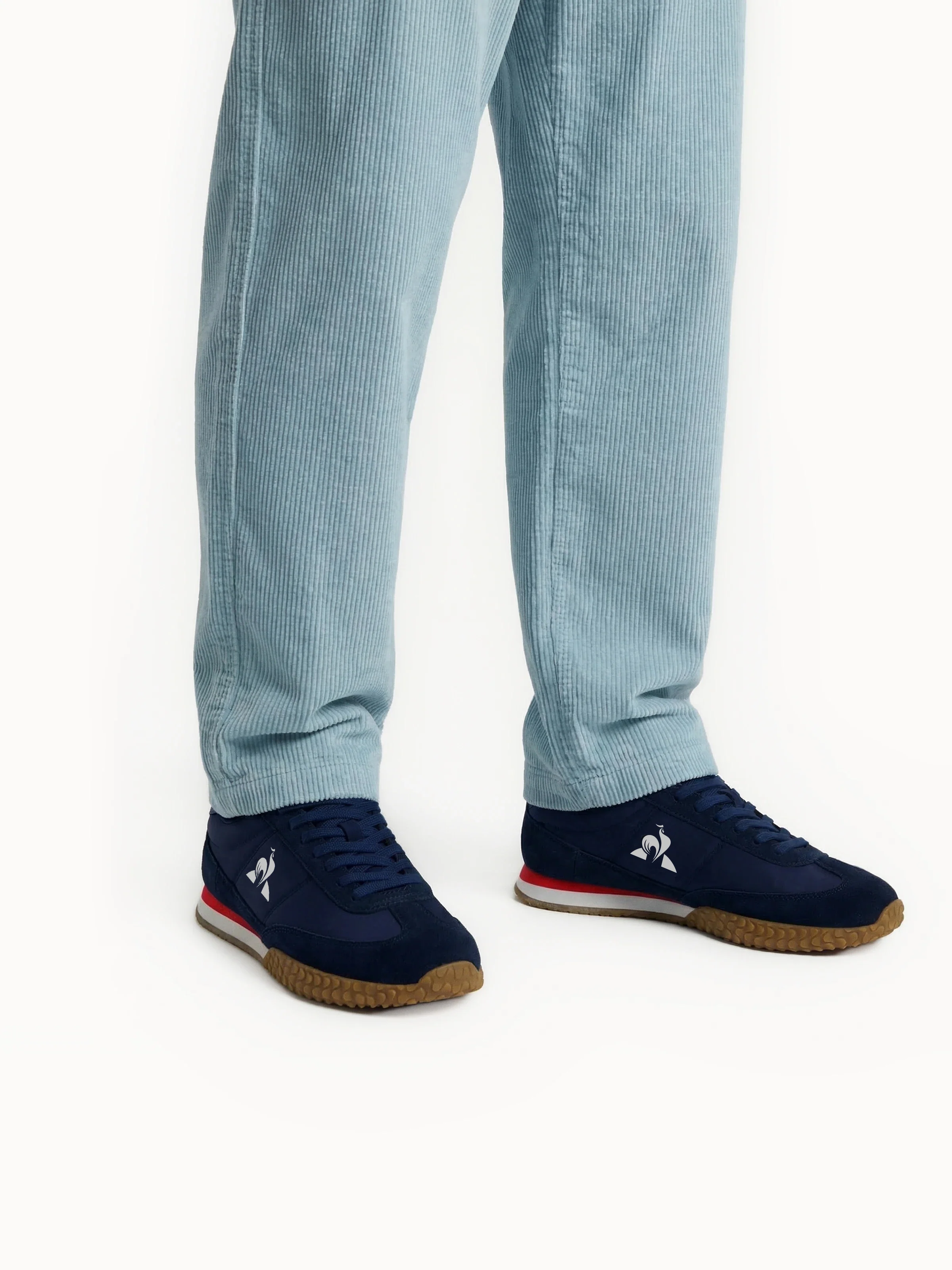 Sneakers retro-running en textile et suede Veloce
