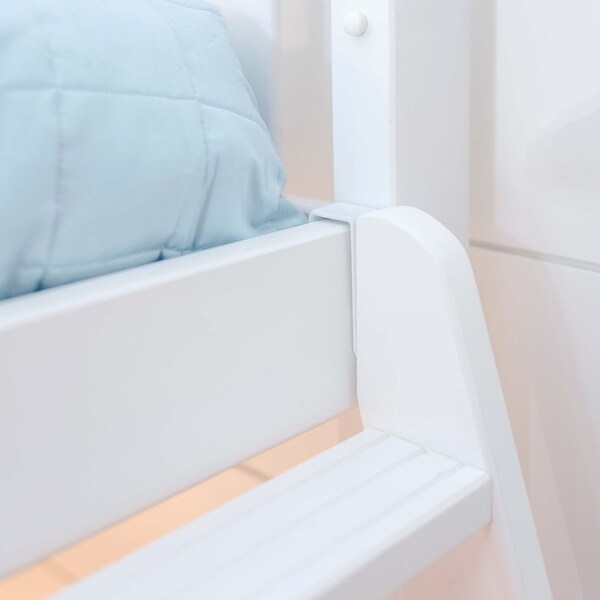 Max and Lily Twin Size High Loft Bed with Desk