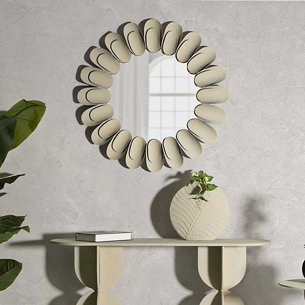 Miroir en métal Dune double 85x6 cm