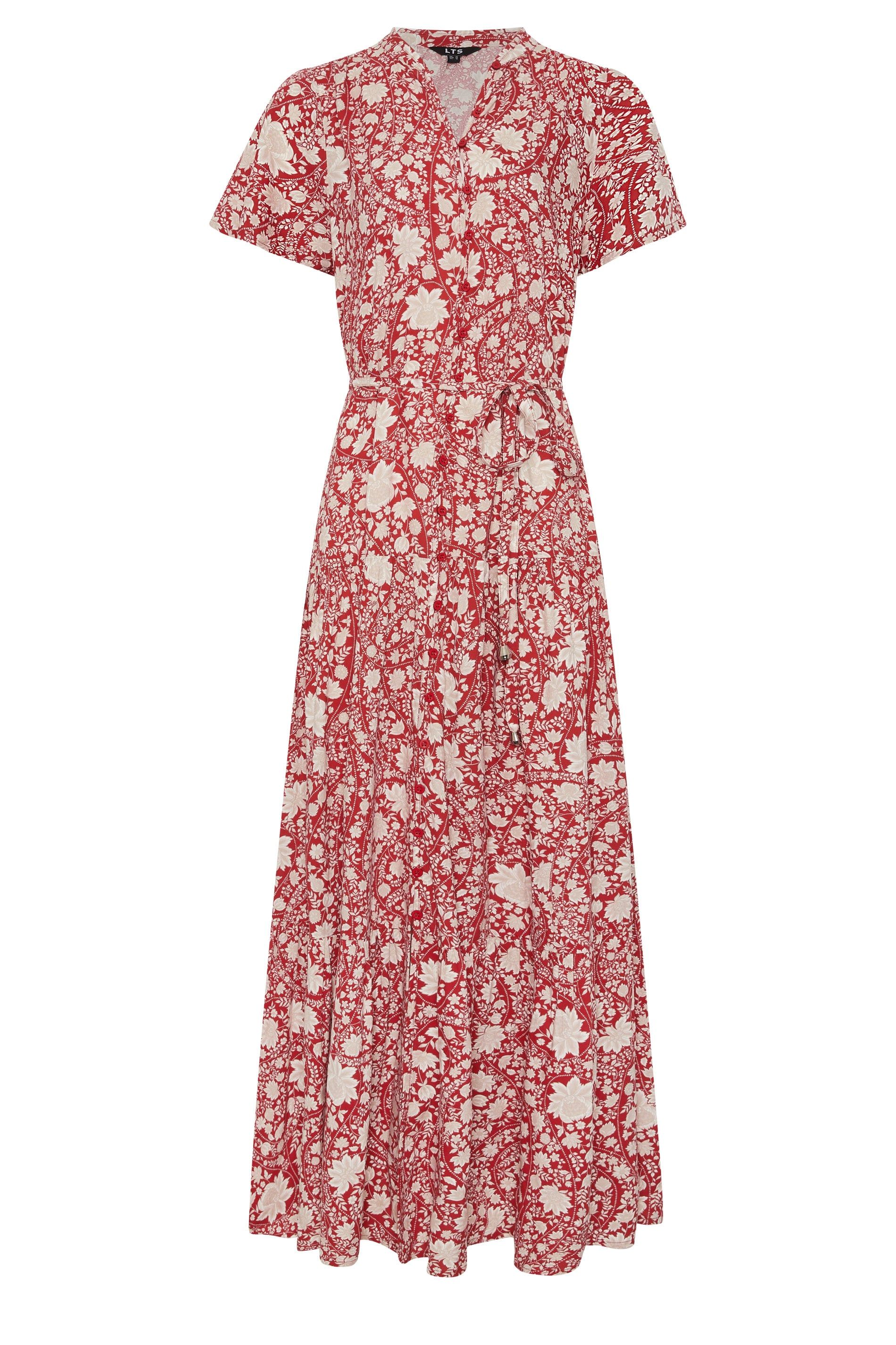 Long Tall Sally Tall Floral Tie Waist Maxi Dress