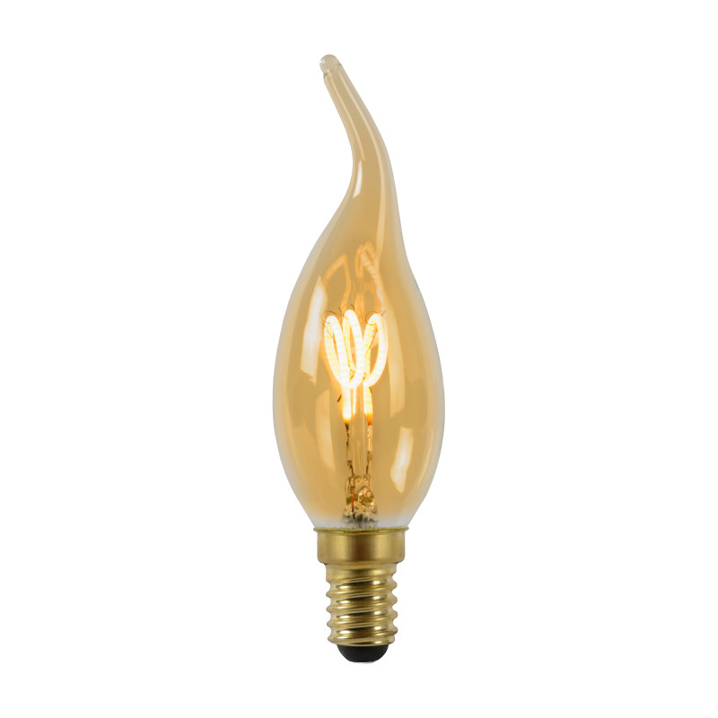 Ampoule à filament LED flamme E14 dimmable 3 W LUCIDE