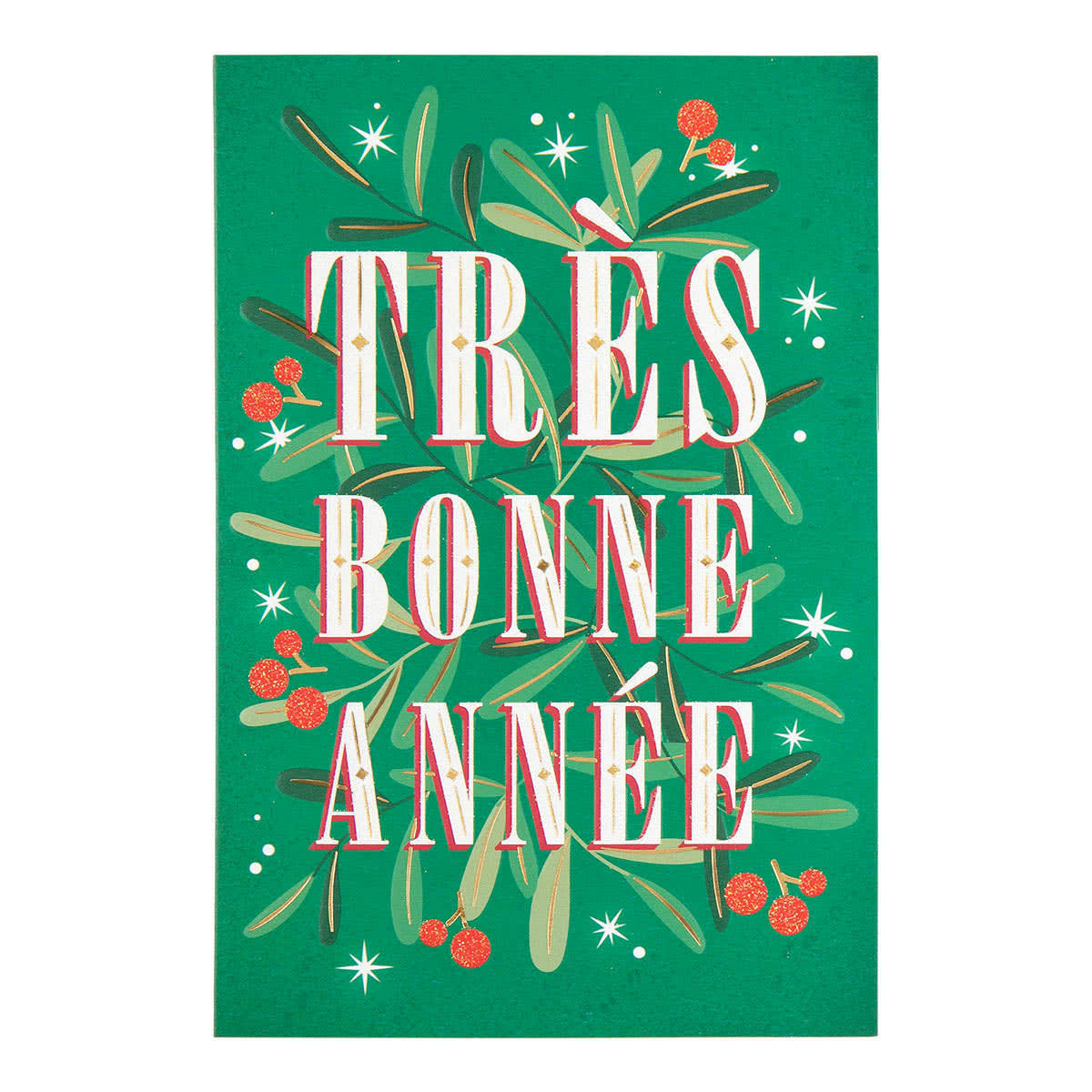 - Carte De Vœux Noël Chic Houx