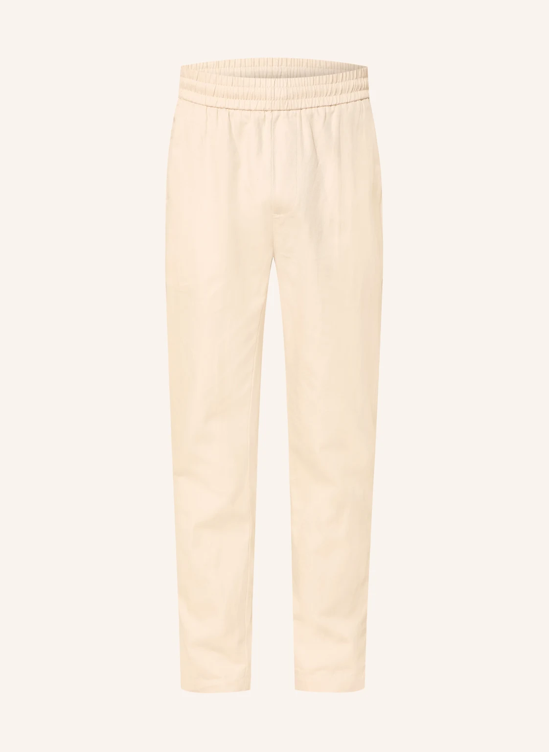 NOWADAYS Hose im Jogging-Stil Regular Fit mit Leinen
