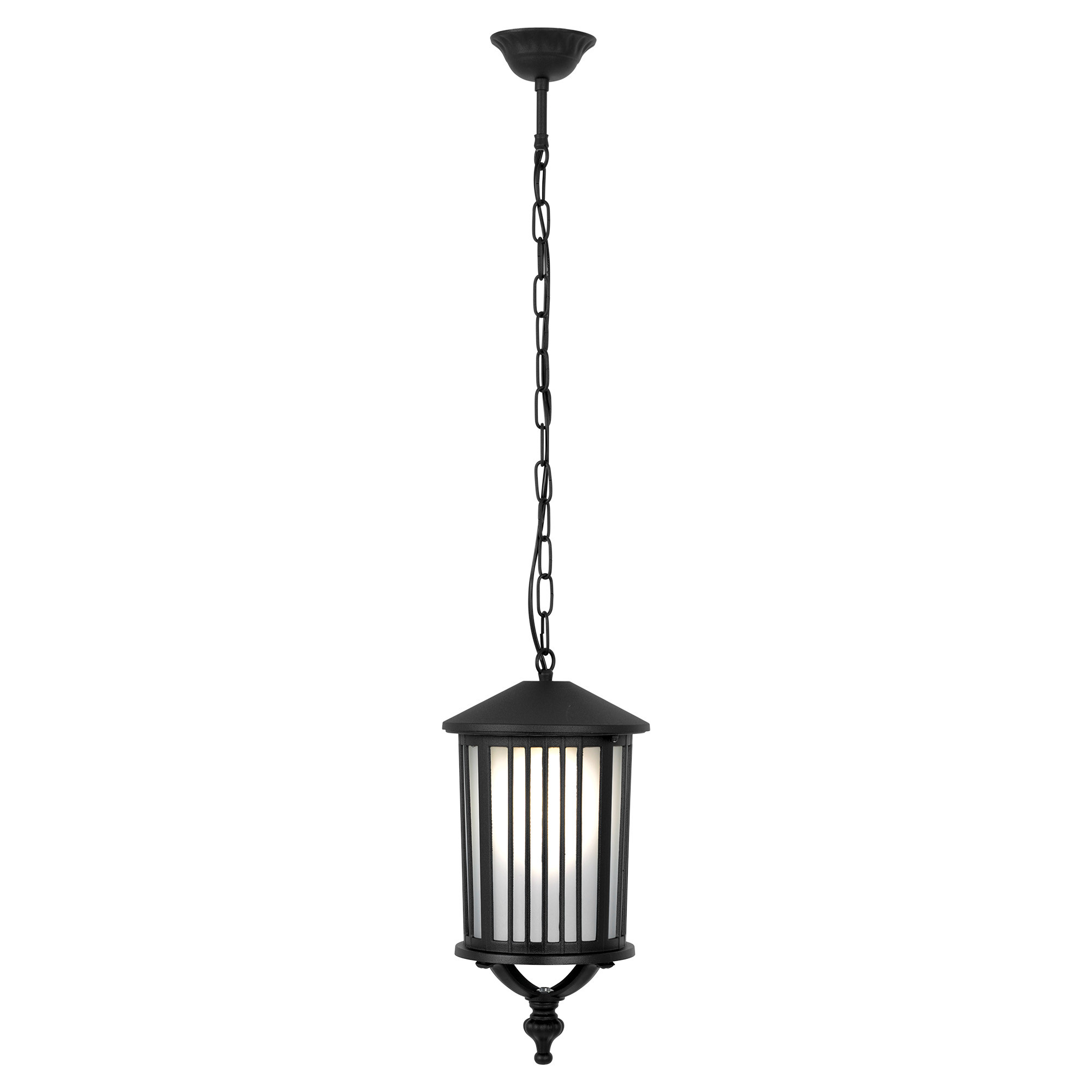 Lampa sufitowa zewnętrzna DETROIT łańcuch czarny 1xE27x15W IP44 Kaja