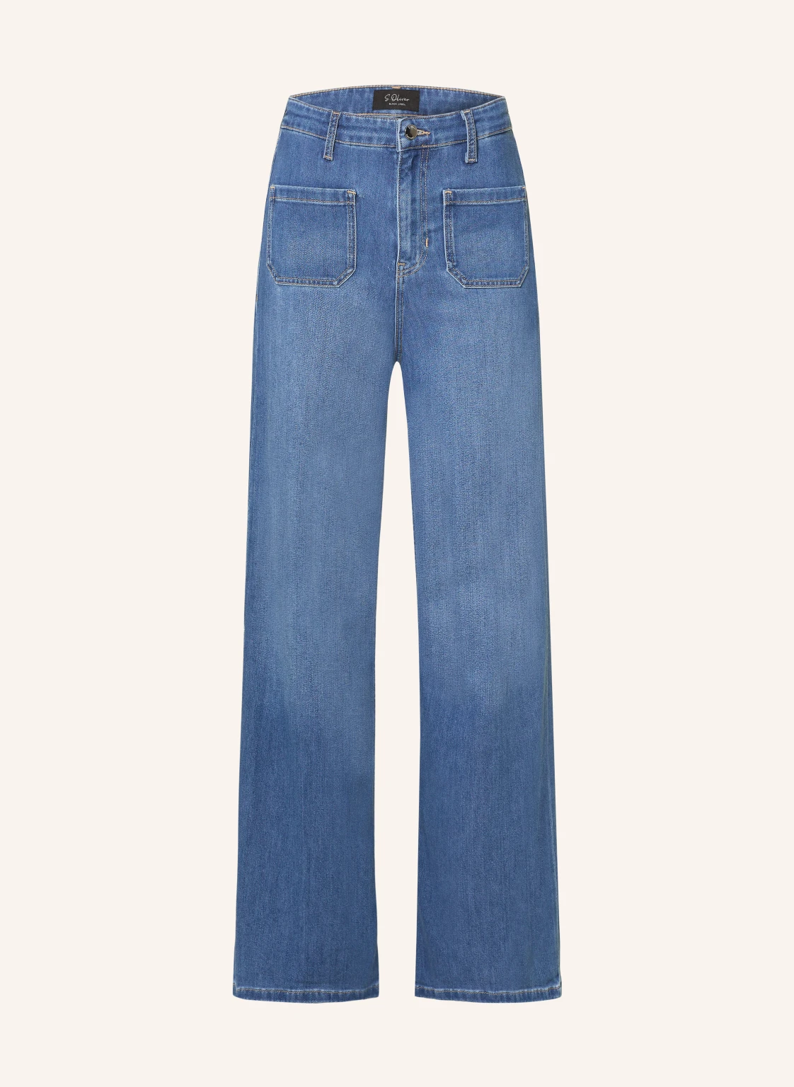 s.Oliver BLACK LABEL Bootcut-Hose in Jeansoptik