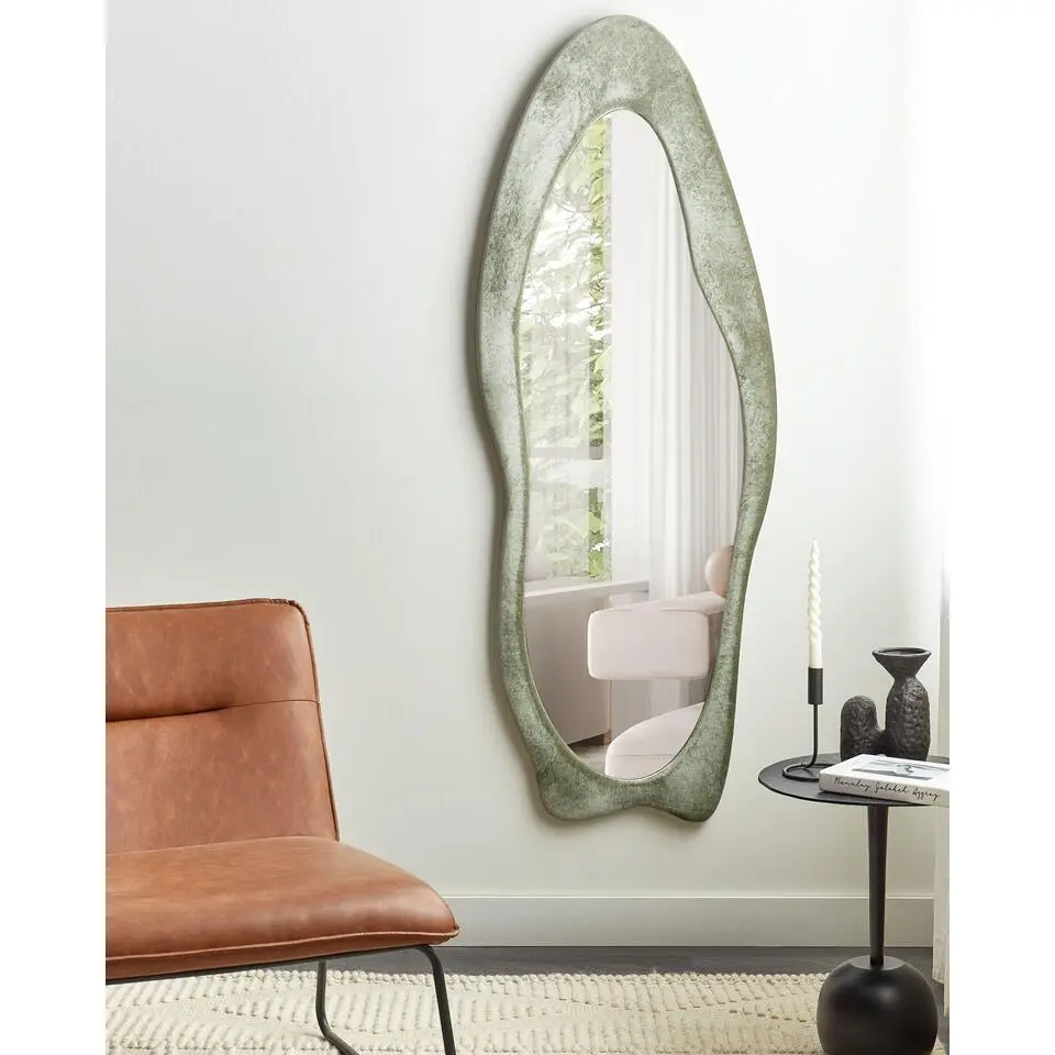 REIGNY - Wandspiegel - Groen - Fluweel