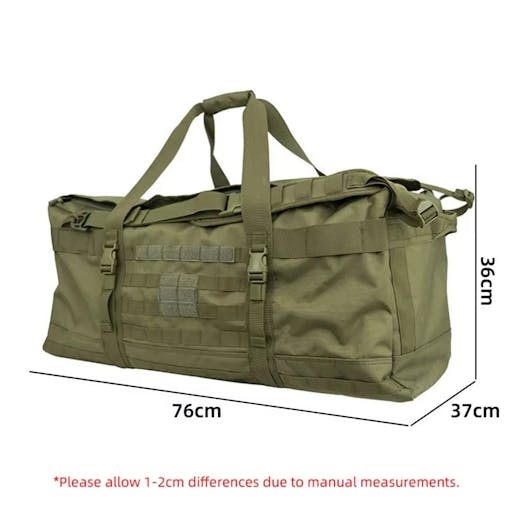 NNEOBA 106L Tactical Duffel Bag Large Capacity Travel Backpack Green