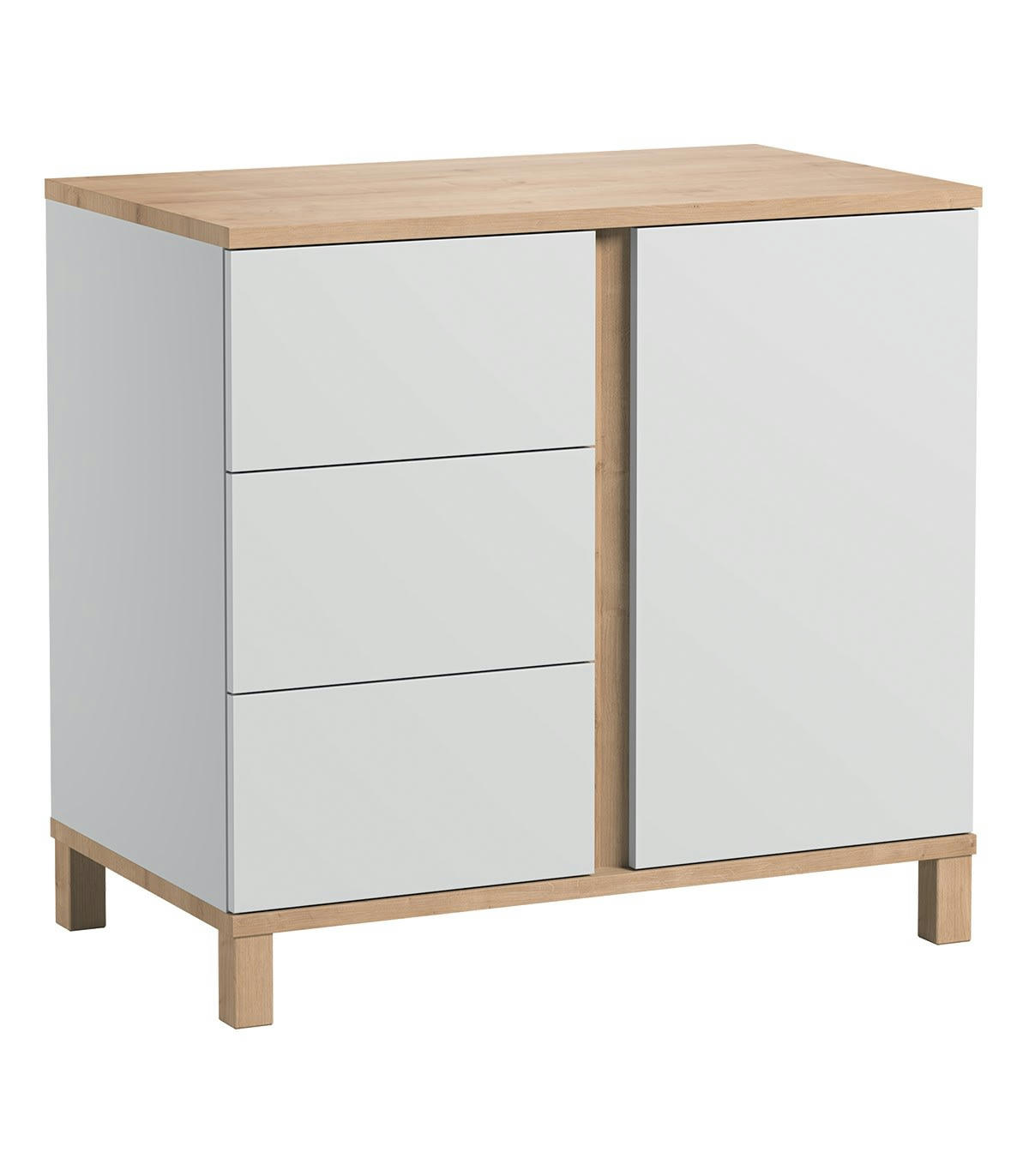 ALTITUDE - Commode 3 tiroirs et 1 porte - L90 cm