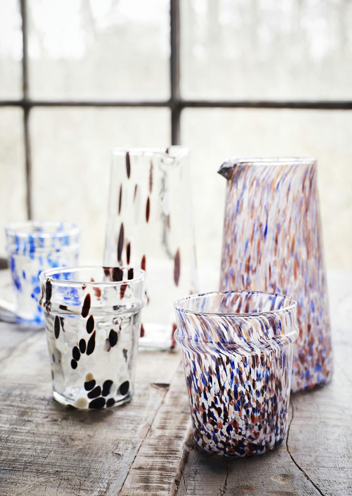 - Carafe Verre Marron 11X11