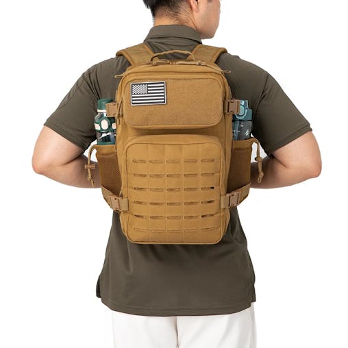 NNEOBA 25L Military Tactical Backpack with MOLLE Modular Design