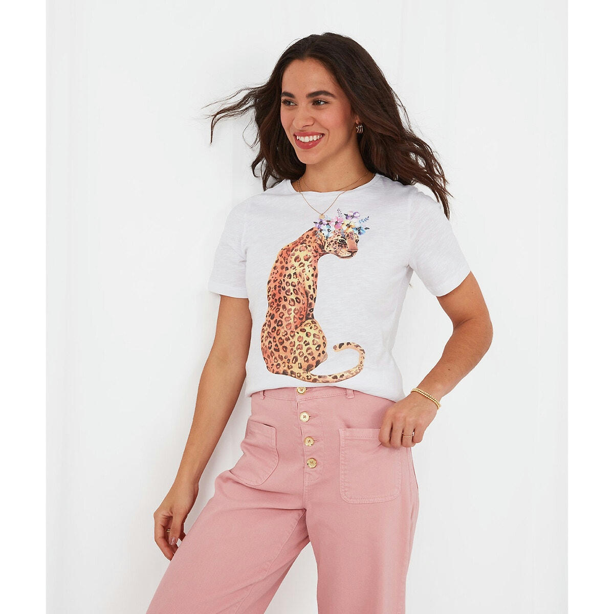 T-shirt manches courtes imprimé devant