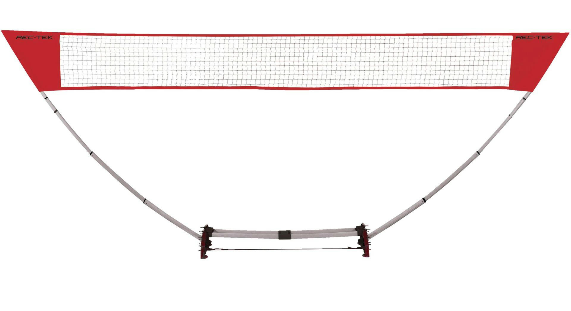 Rec-Tek Outdoor/Indoor Portable Easy Set-up Badminton Net System, 7-pc, All Ages