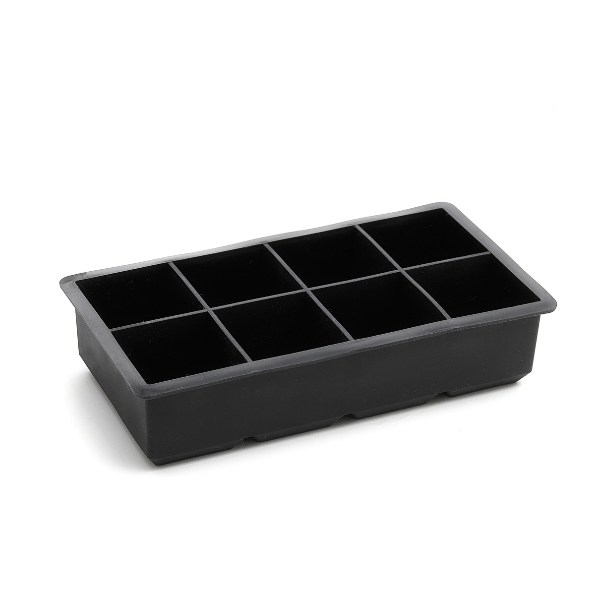 Foremka ALCOLE na kostki lodu kwadratowe czarna 22x11 cm HOMLA