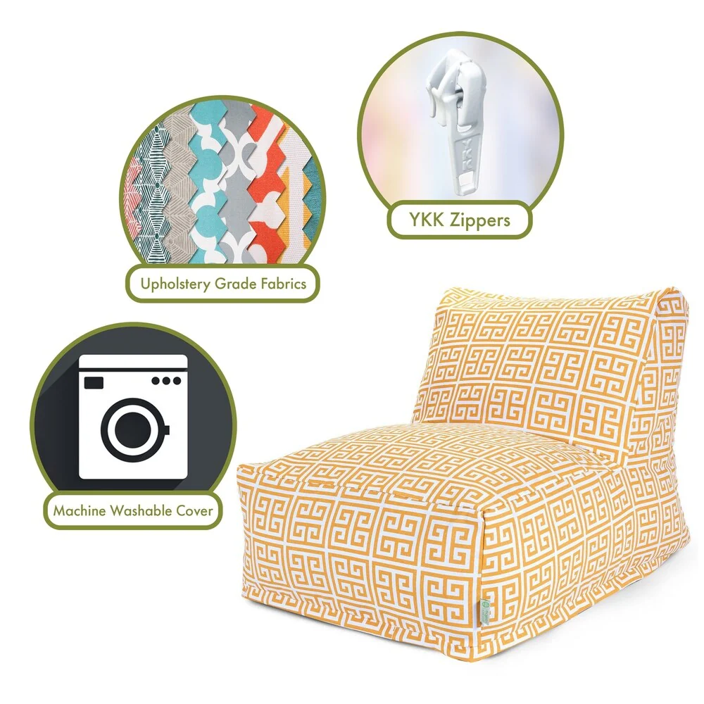 Majestic Home Goods Indoor Outdoor Towers Bean Bag Chair Lounger 36 in L x 27 in W x 24 in H