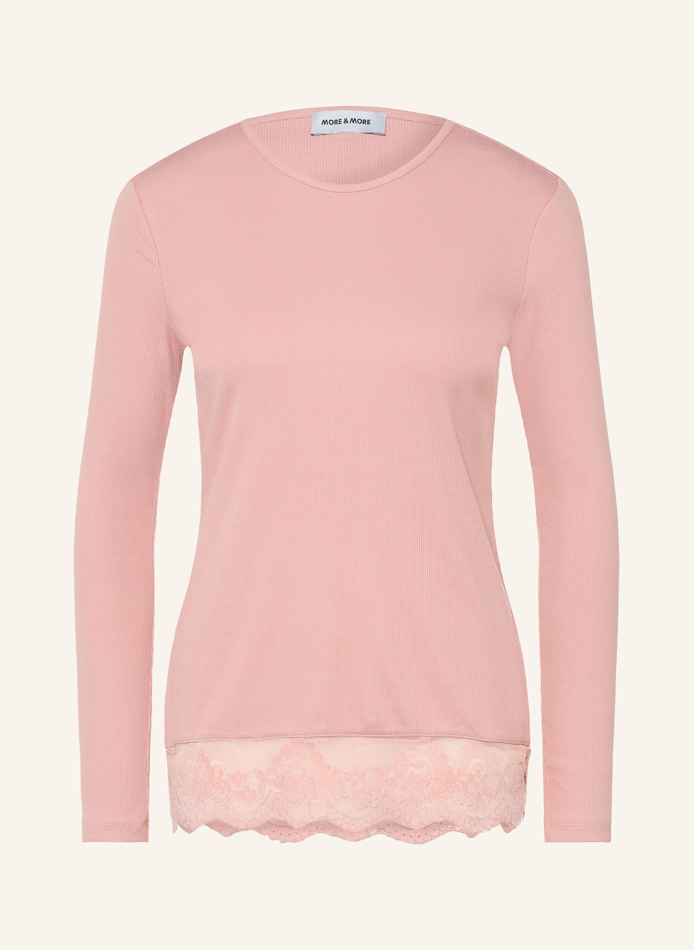 MORE & MORE Longsleeve mit Spitze