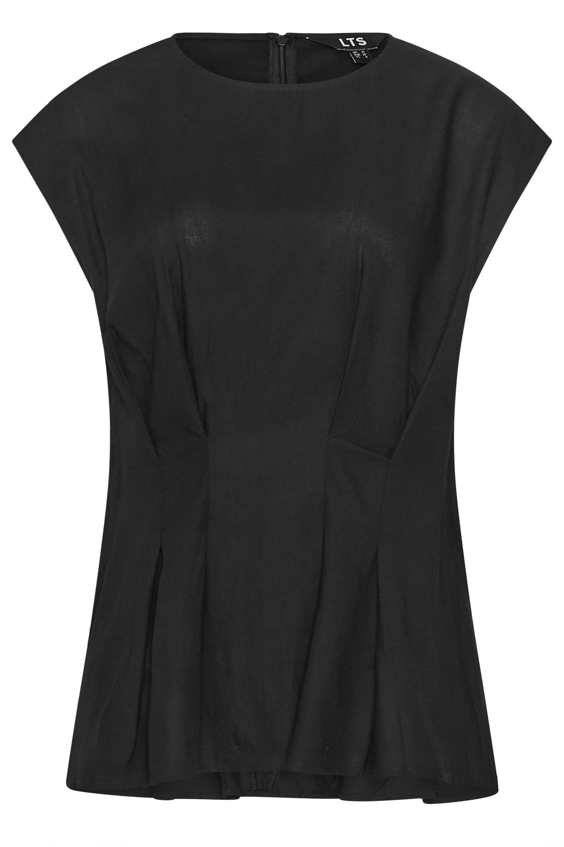 Long Tall Sally Tall Pleated Peplum Top