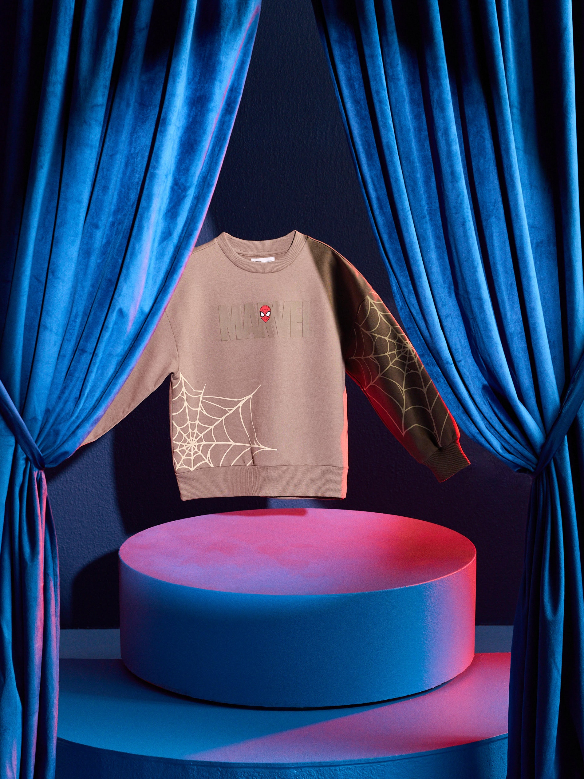 Bawełniana bluza crewneck z nadrukiem Spider-Man