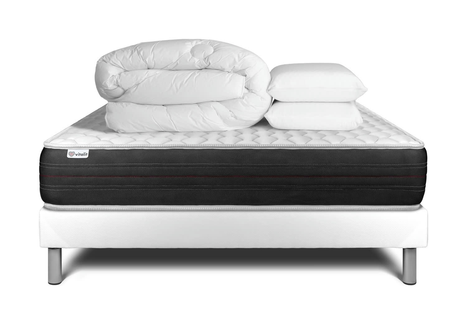 VITALSPRING - Pack Ressorts [ 200x200cm kit Blanc