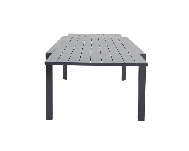 Jette 12 Seater Extension Dining Setting Bundle - Gunmetal Grey