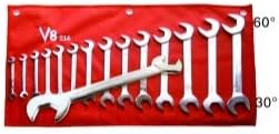 V-8 Tools (V8T214) WRE SET COMBO 14PC ANGLE 3/8-1-1/4