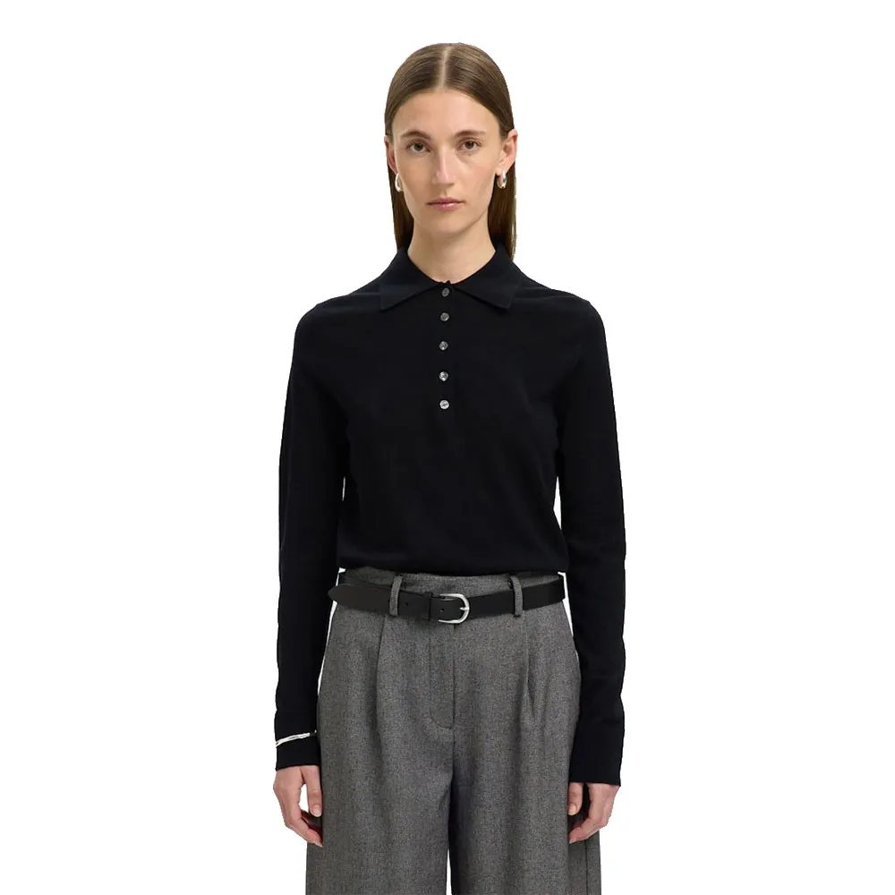 Selected Thea long sleeve polo