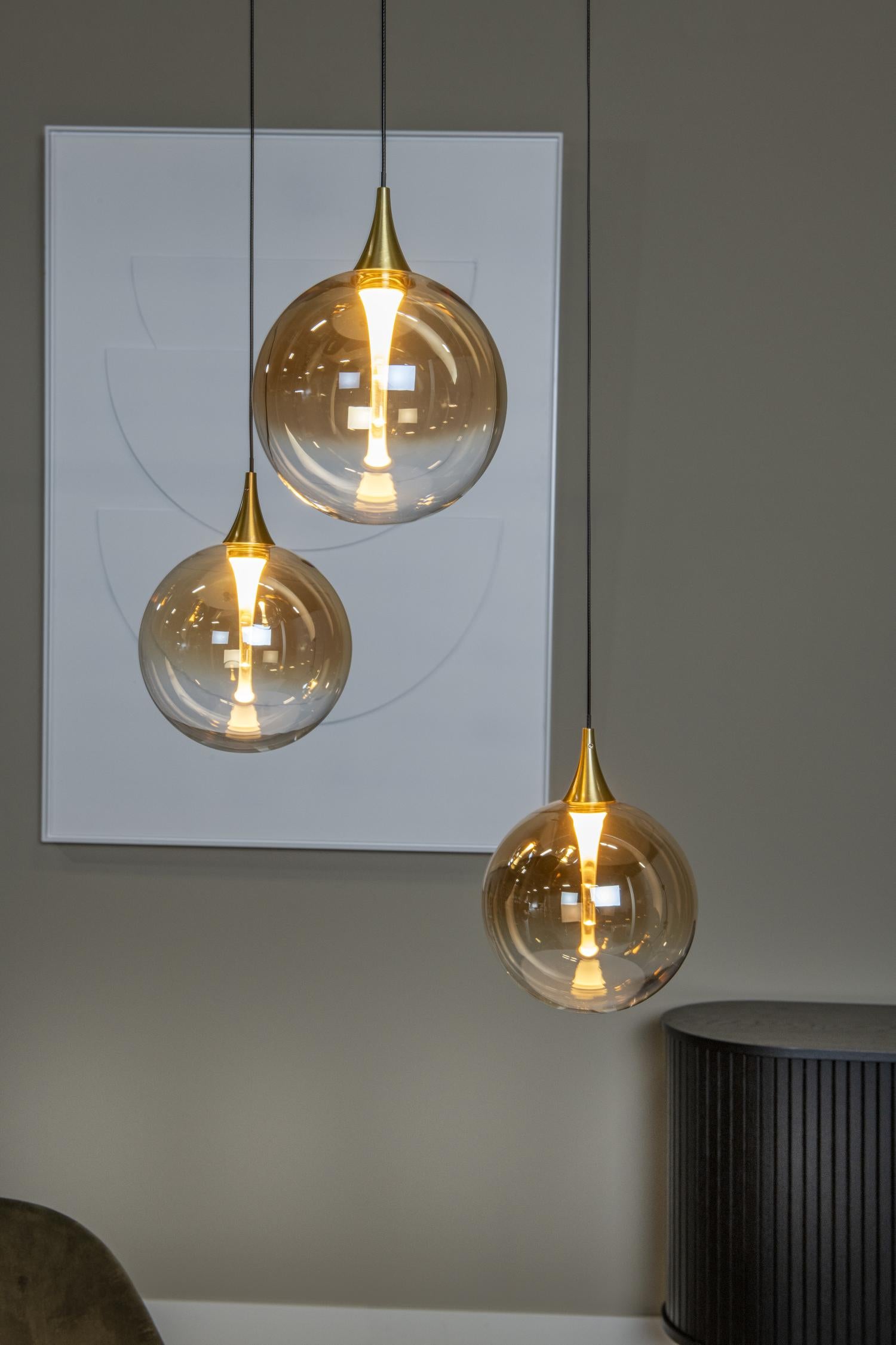 Lucide hanglamp GISELA - Geïntegreerde LED - Amber