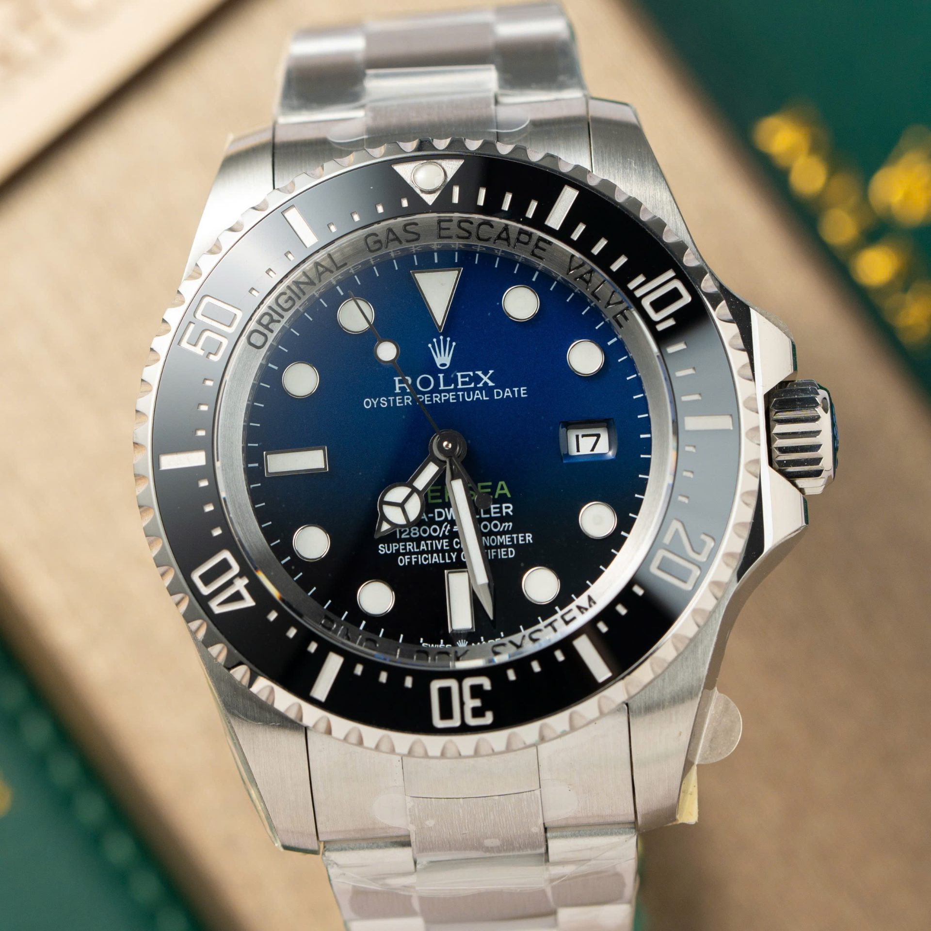 Rolex Deepsea 126660 James Cameron 904L Steel Blue Dial 44mm Oyster Super Clone
