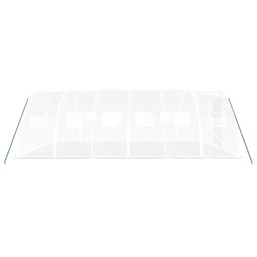 NNEVL Greenhouse with Steel Frame White 24 m&sup2; 6x4x2 m