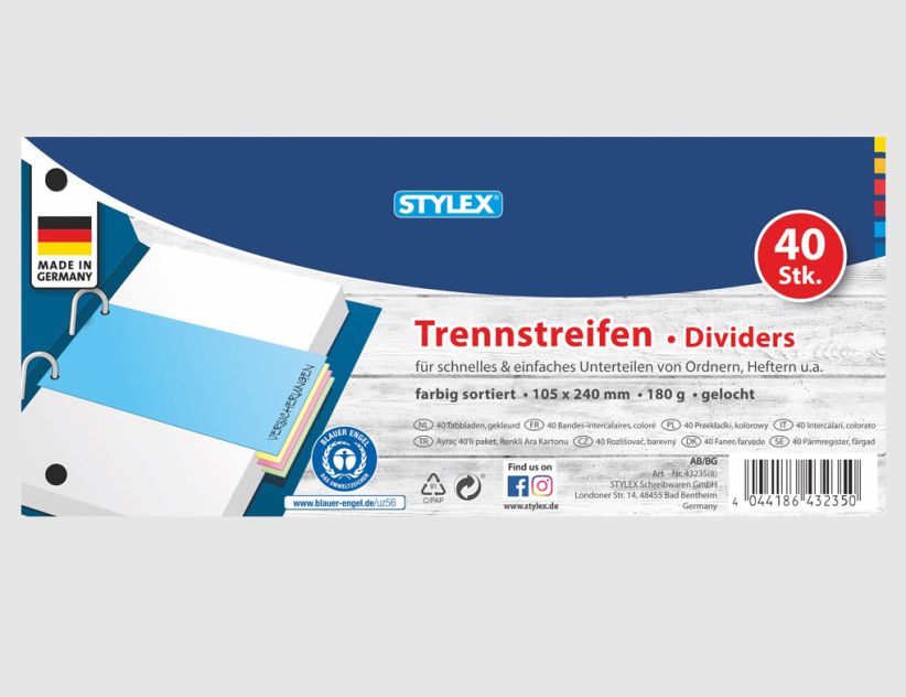 Trennstreifen 40 Stück