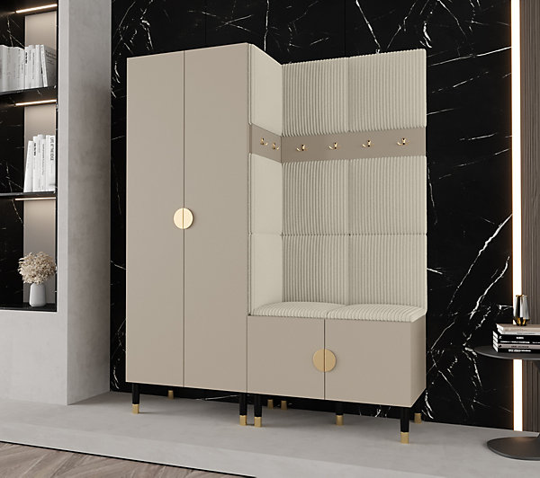 Ensemble de garde-robe Palermo 2 200x158x46 (Cachemire   Poso 100)