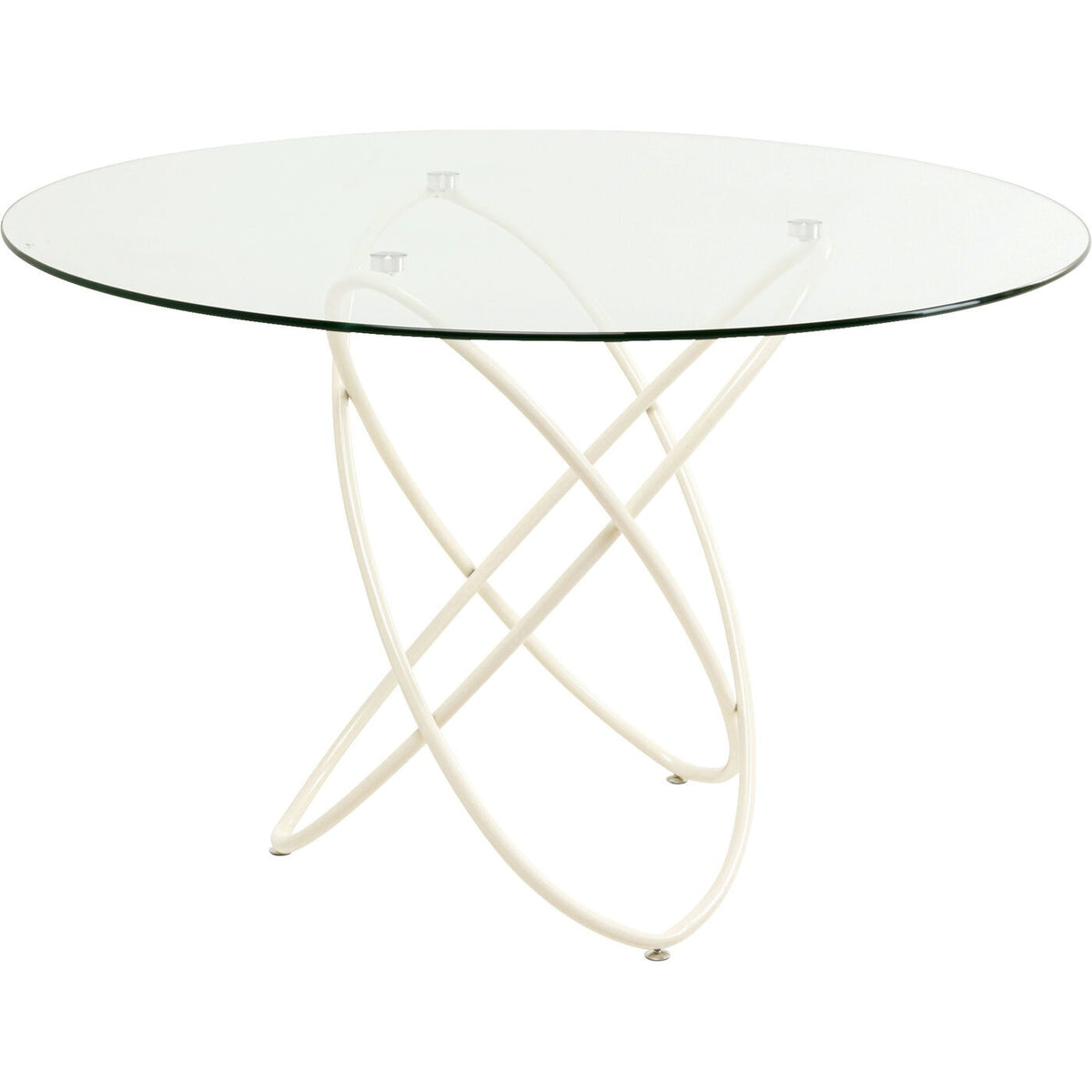 Kare Design Eettafel Molekular Ø120cm beige