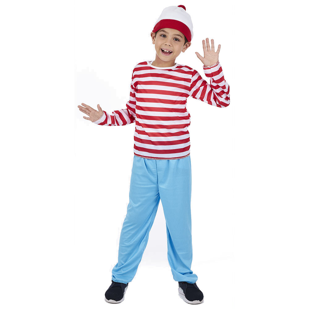 Déguisement enfant Charlie marinière rouge blanc 4/6 ans