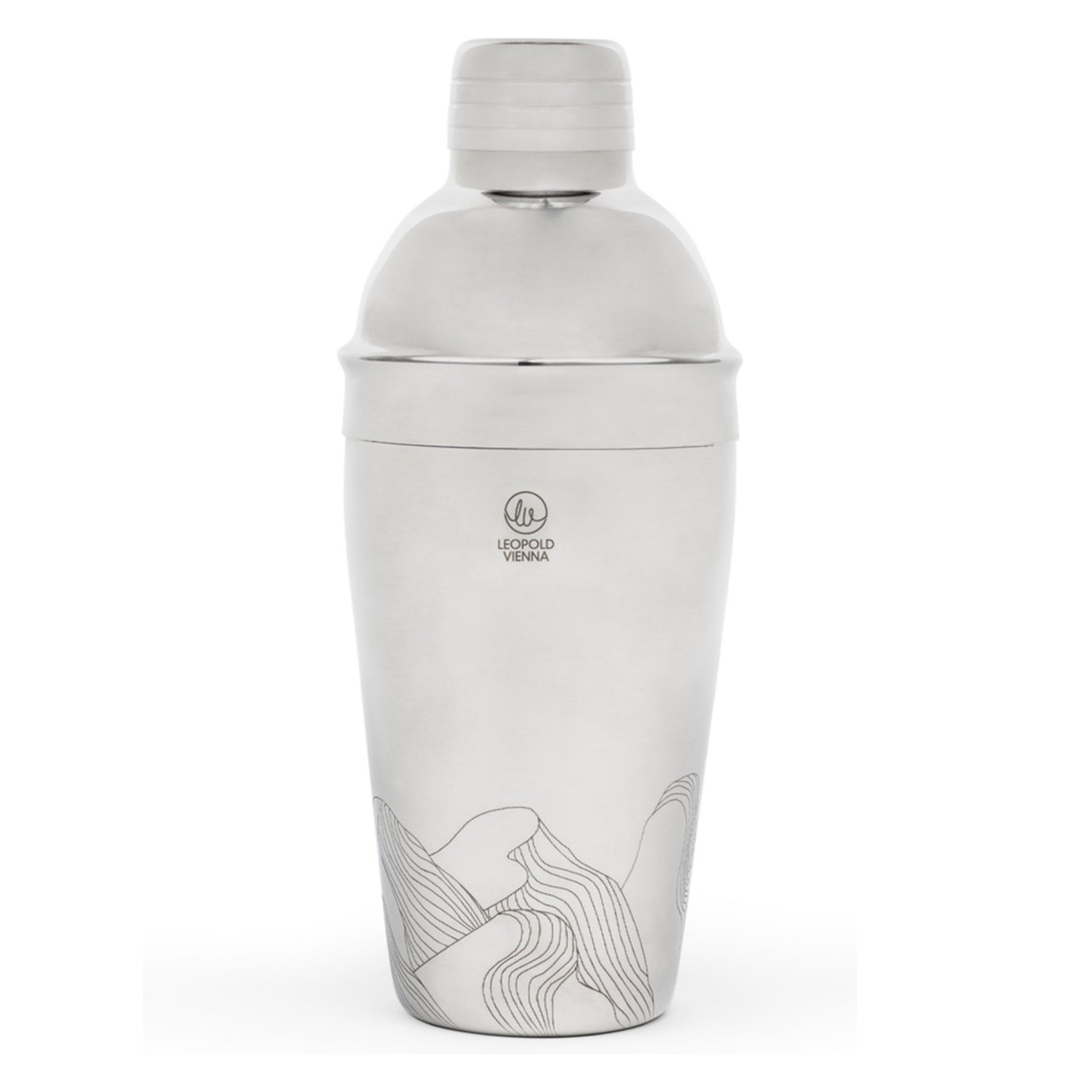 Leopold Vienna - Cocktail shaker 500ml RVS Mountains