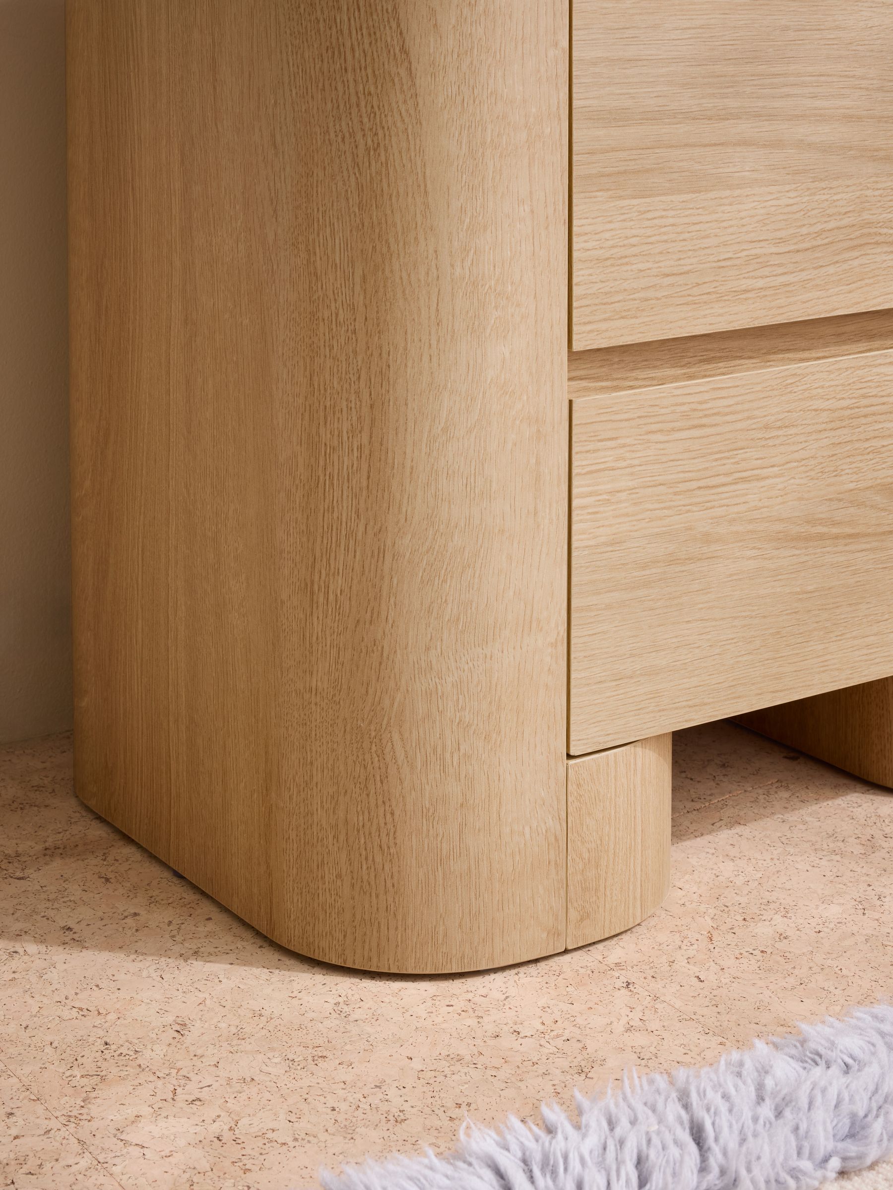 Kain Bedside Table in Light Oak Effect