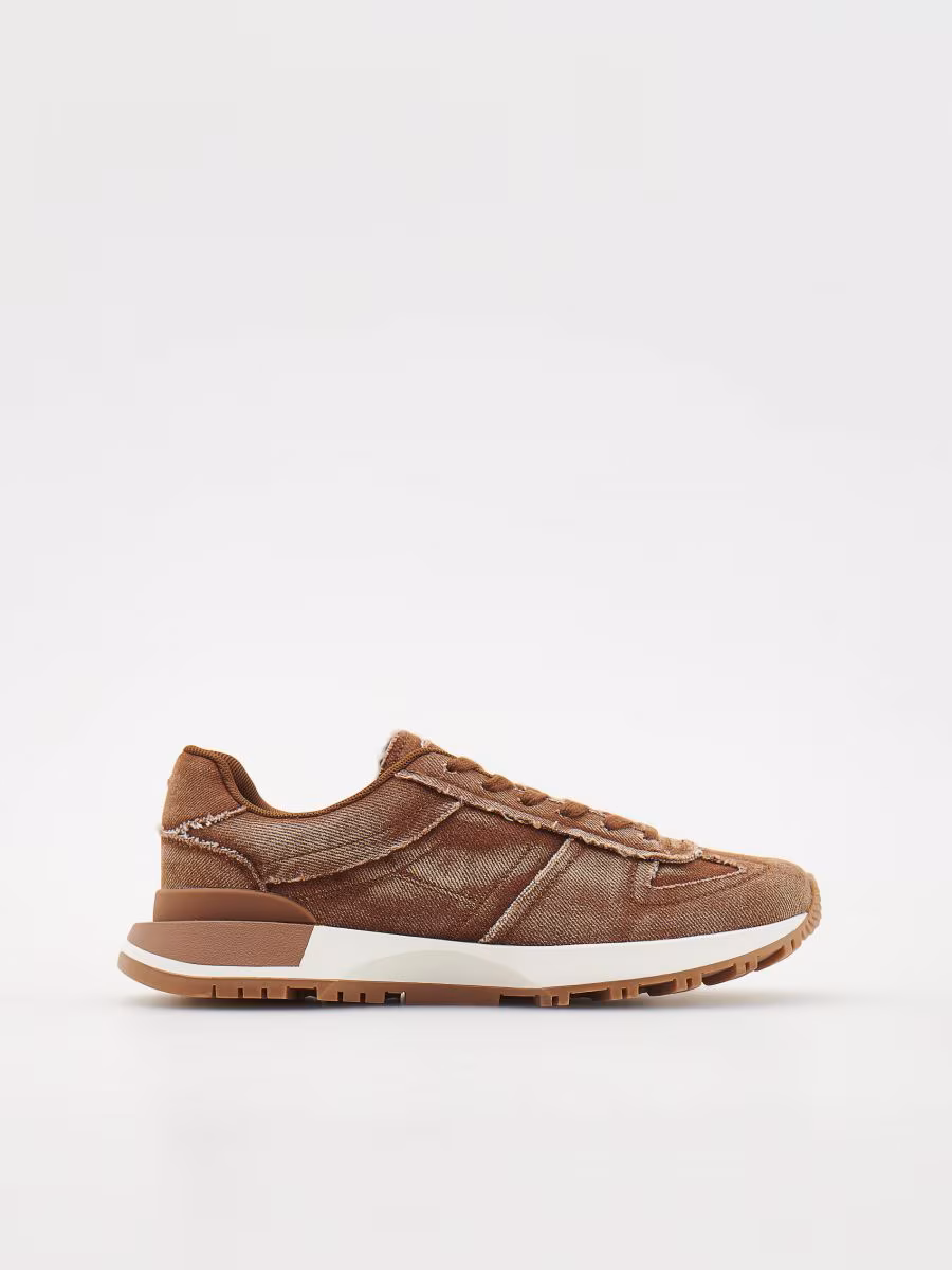Wash-Effect Sneakers