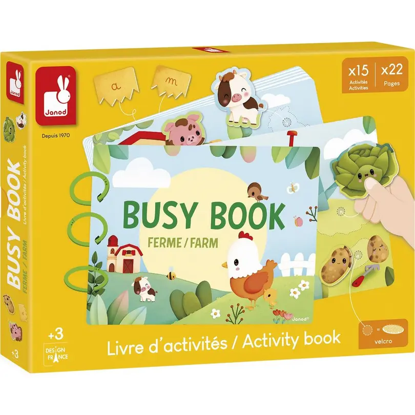 Stoffbuch Busy Book Bauernhof