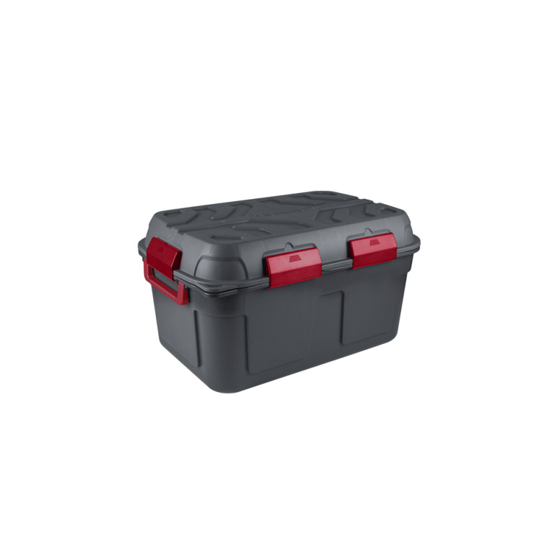 Box de rangement Q-Line étanche anthracite et rouge 130 L SUNWARE