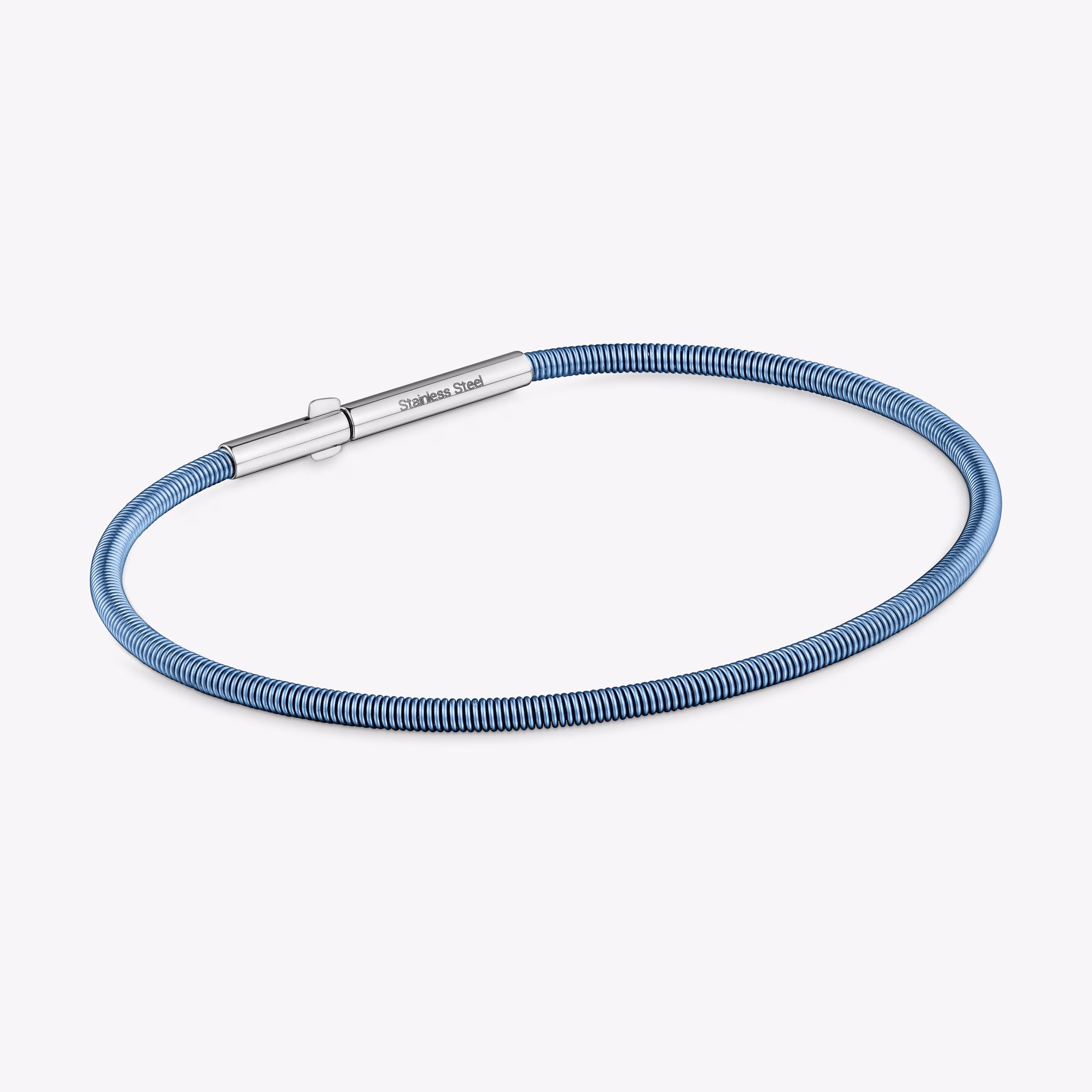 Pulsera de acero turquesa 2 mm TOUS Mesh Tube