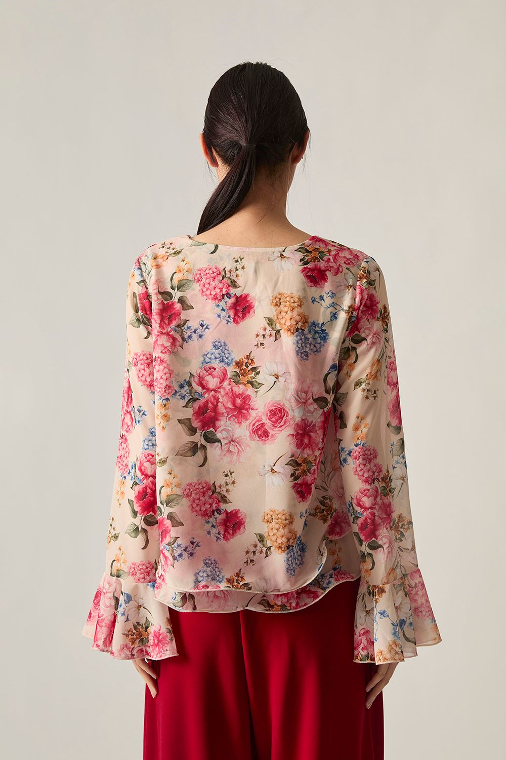 James Lakeland Flower Print Blouse