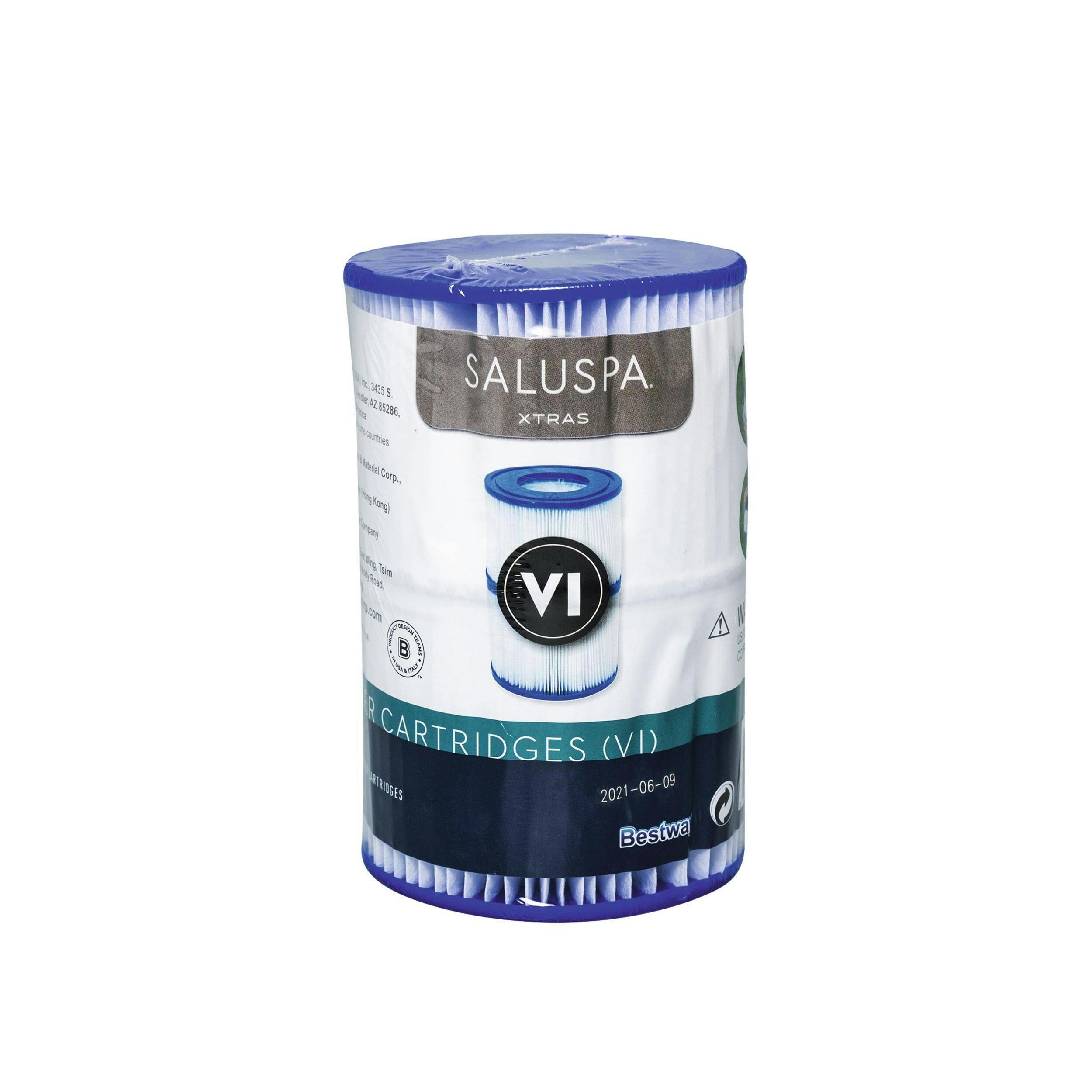 Flowclear SaluSpa Filter Cartridge Replacement Spa Type VI Filters, 2-pk