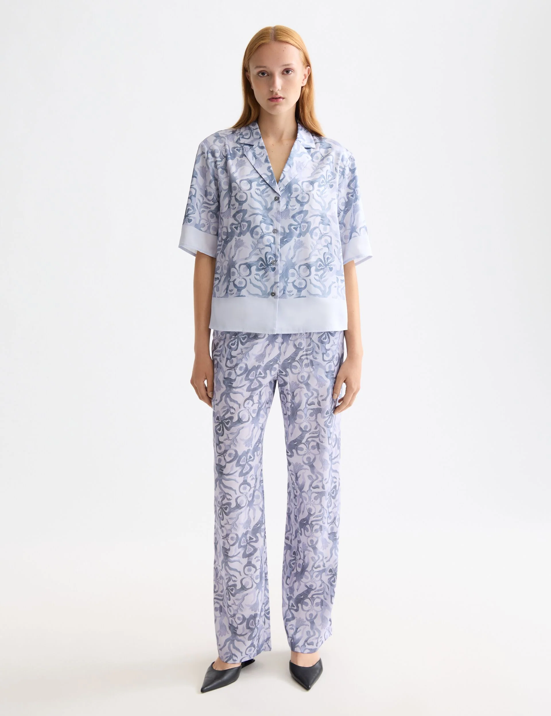 Printed short sleeve shirt