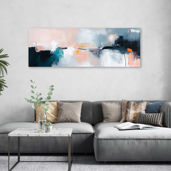 Feeby Obraz na płótnie, Pastelowa Kolorowa Abstrakcja 90x30