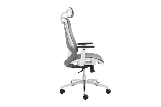 NNEKGE Elliot Office Chair (White Frame Grey)