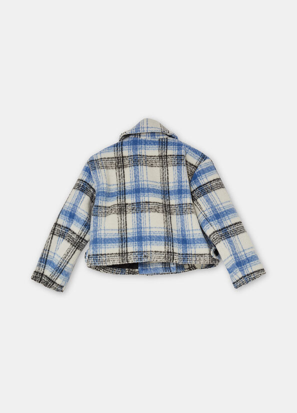 Cappotto check doppiopetto