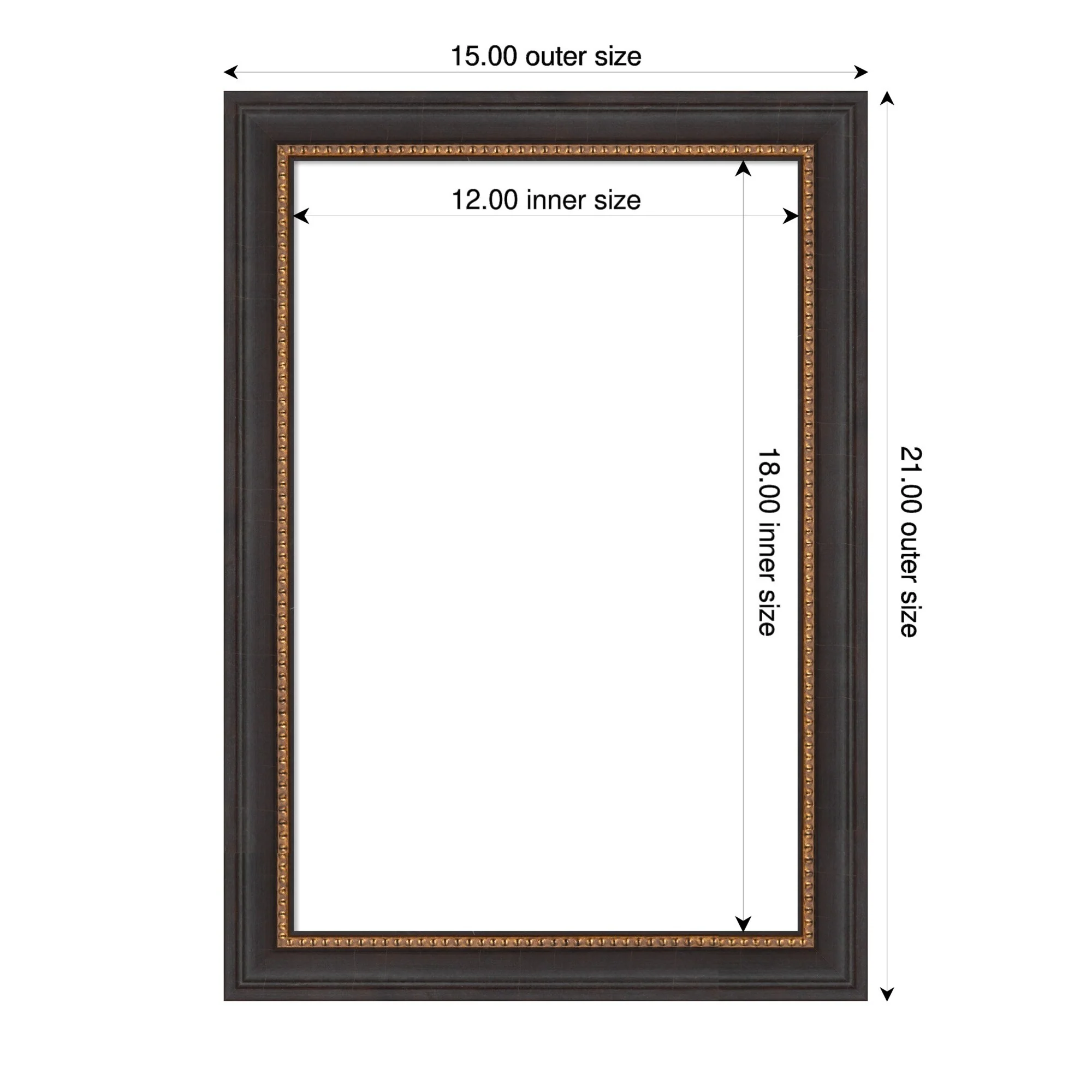 Amanti Art Ashton Black Framed Dry Erase Magnetic Board