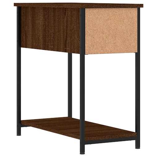 NNEVL Bedside Cabinet Brown Oak 30x60x60 cm Engineered Wood