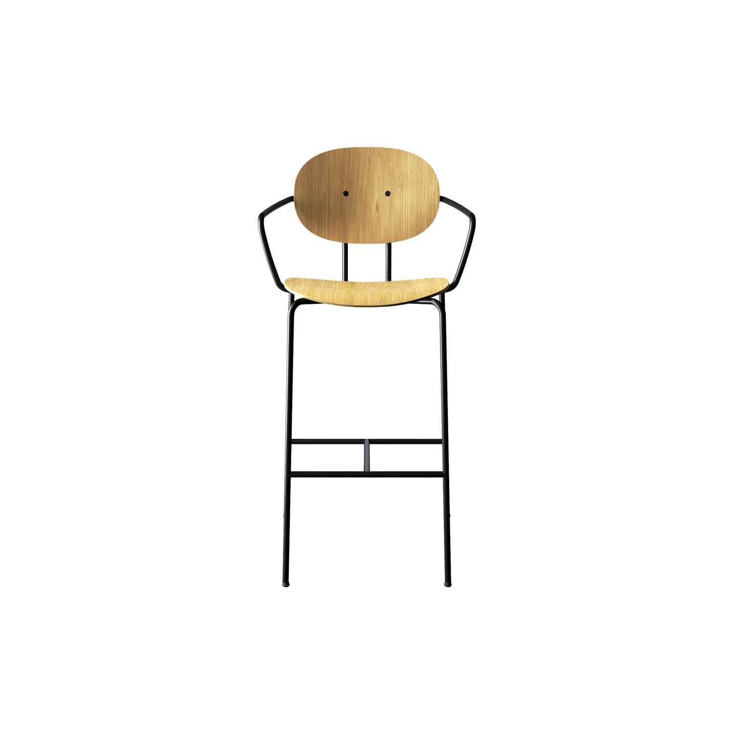 PIET HEIN Bar Chair with Arms, olieret eg